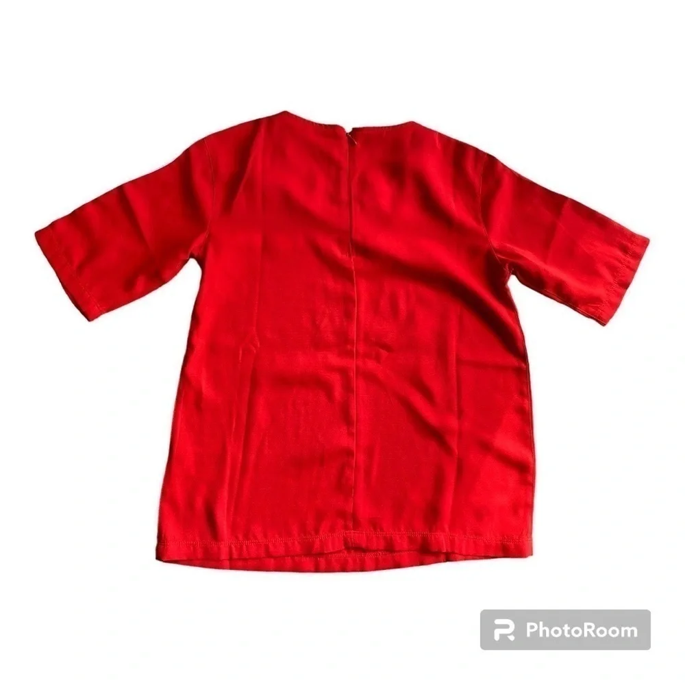 Adidas red zip-up shirt - Picture 3 of 3